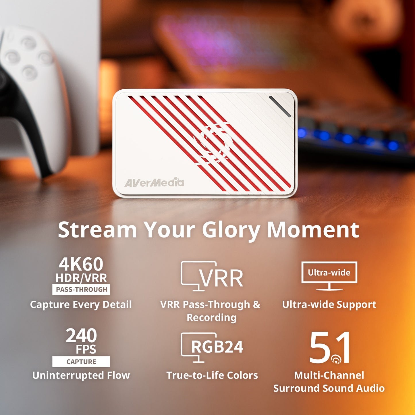 AVerMedia GC553Pro Live Gamer ULTRA S 4K HDMI Capture Card for Game Capture-Black