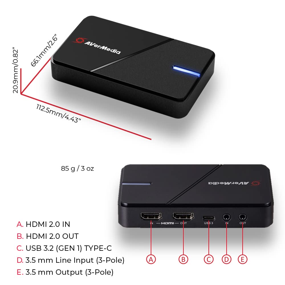 4K30 VRR Support Capture Card for Streaming