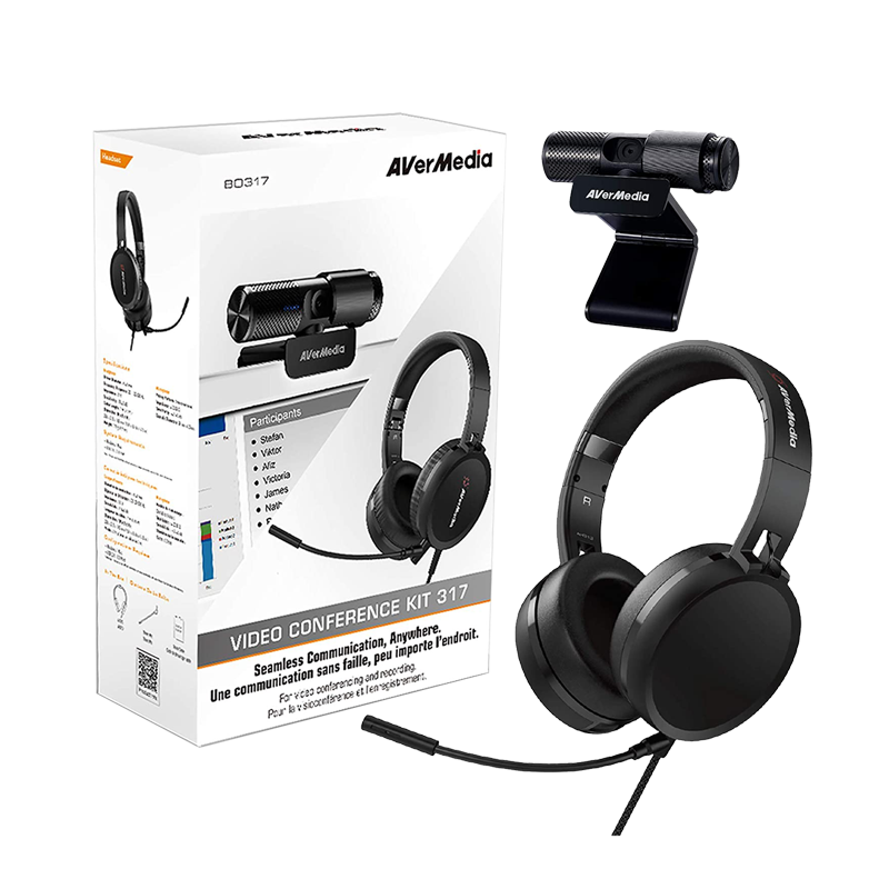 AVerMedia Video Conferencing Kit BO317 - Webcam and Headset