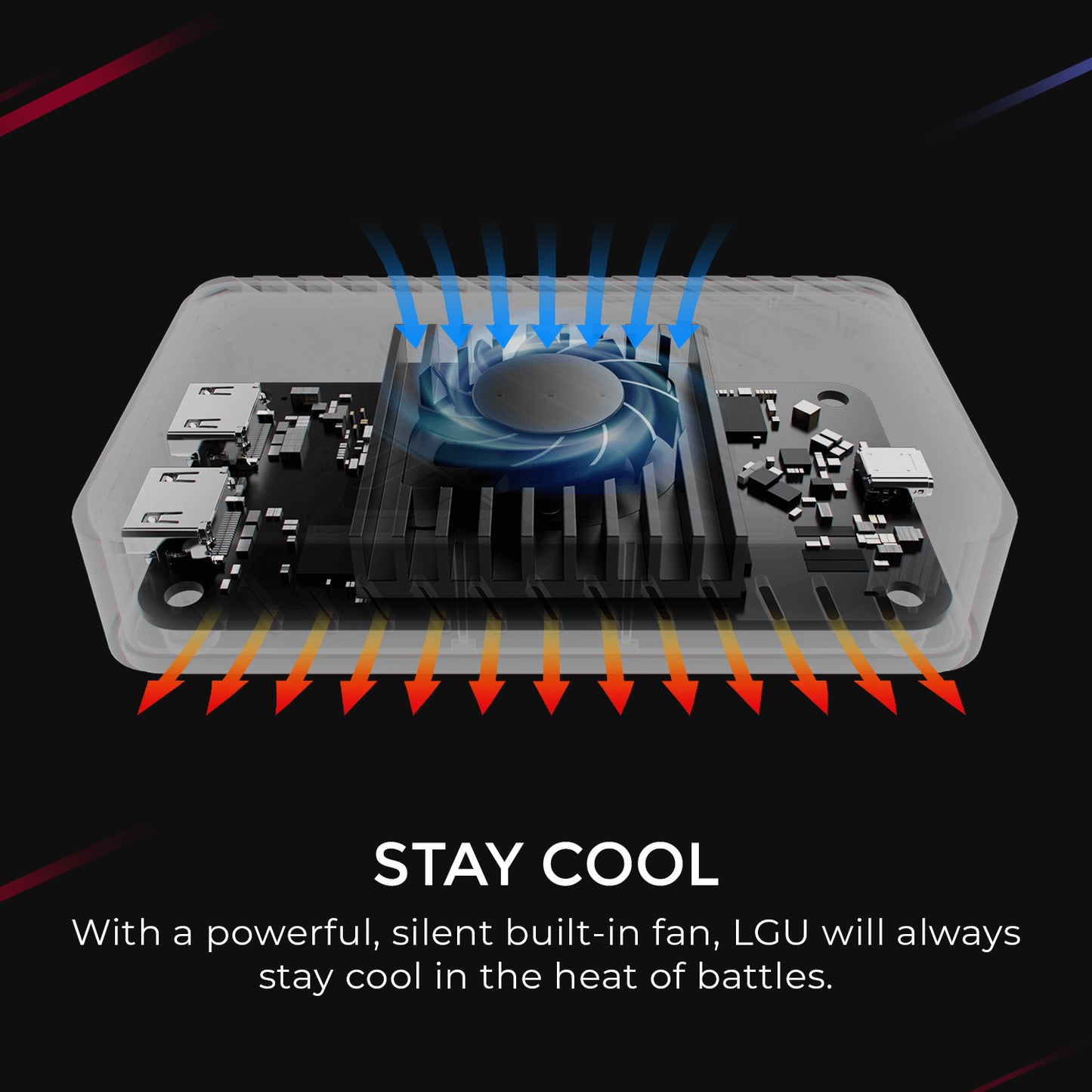 4K60 HDR Capture Card with silent built-in fan