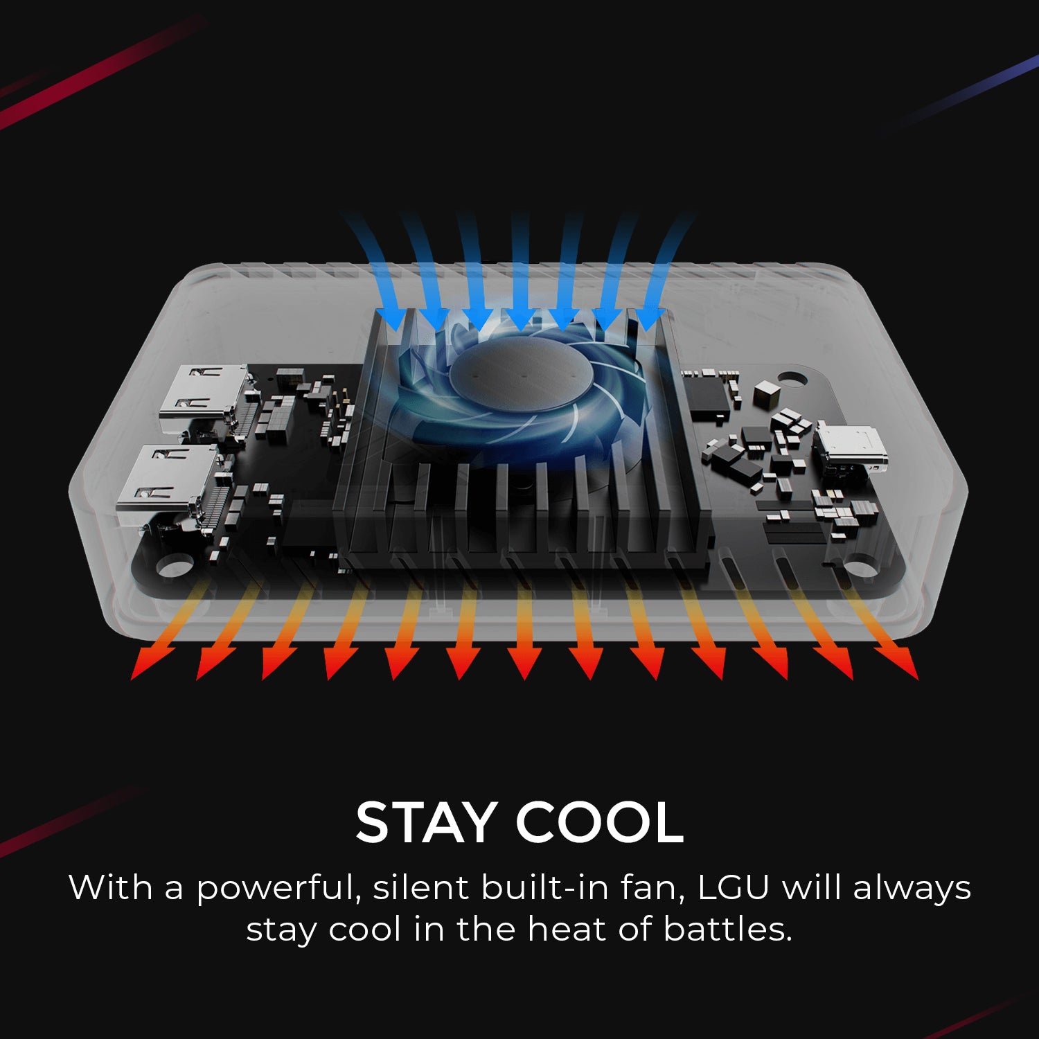 4K60 HDR Capture Card with silent built-in fan