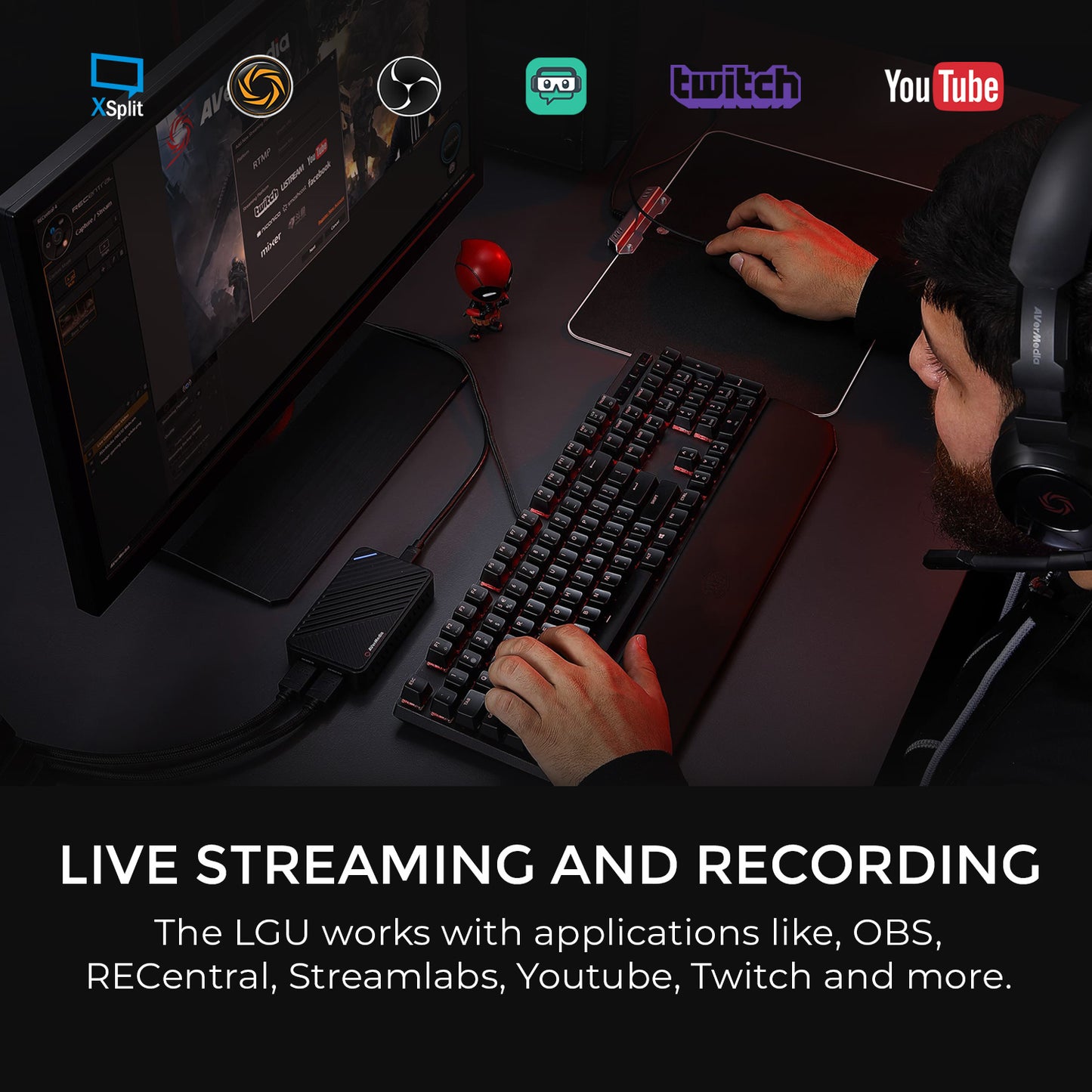4K60 HDR Capture Card with Streaming Softwares