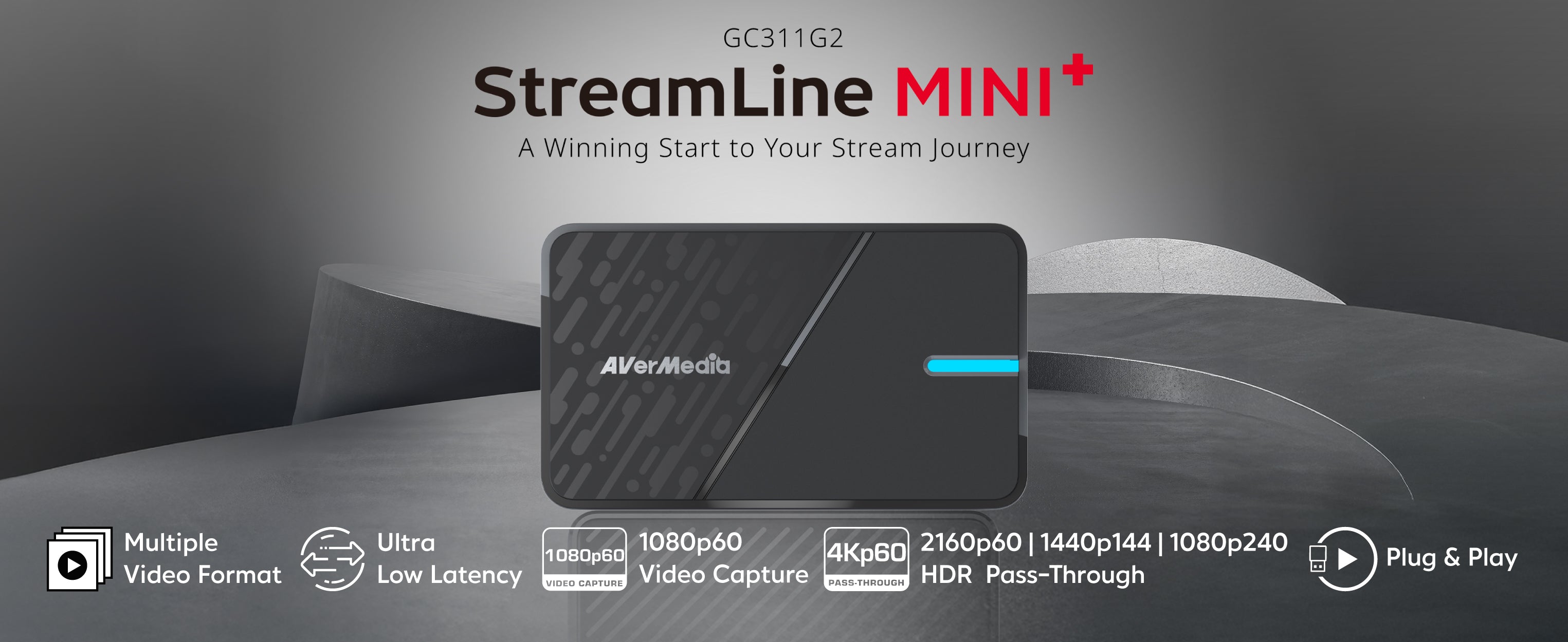 GC311G2 StreamLine MINI+ USB Capture Card for Gaming | AVerMedia