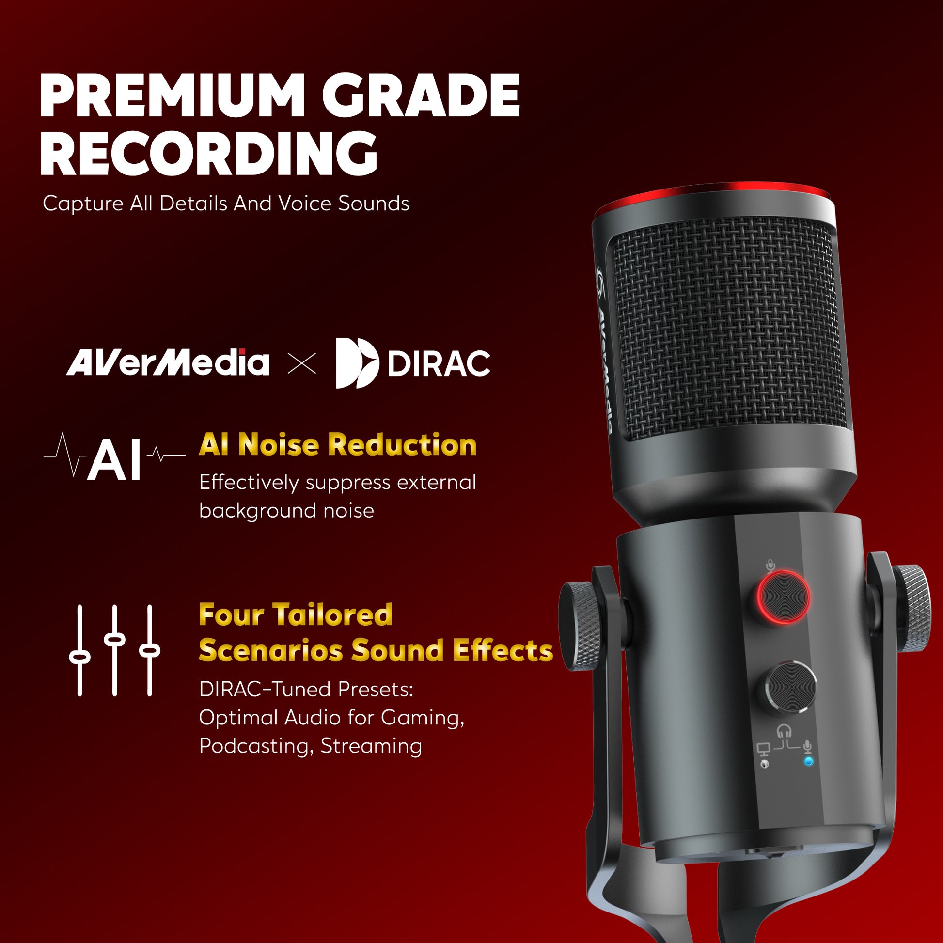 Limited Edition] AVerMedia Live | AM350 Streamer AVerMedia – AVerMedia Microphone Technologies Kit