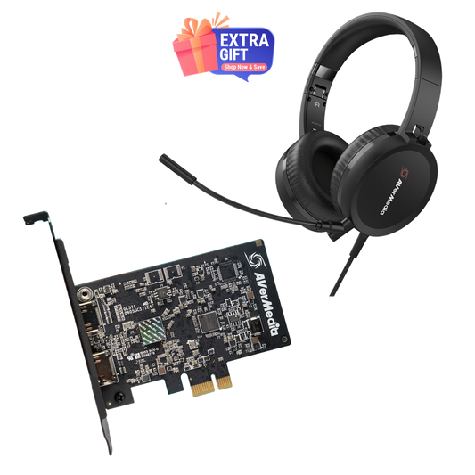 [Special Bundle] AVerMedia GC571 Live Streamer ULTRA HD & AH313 USB Headset