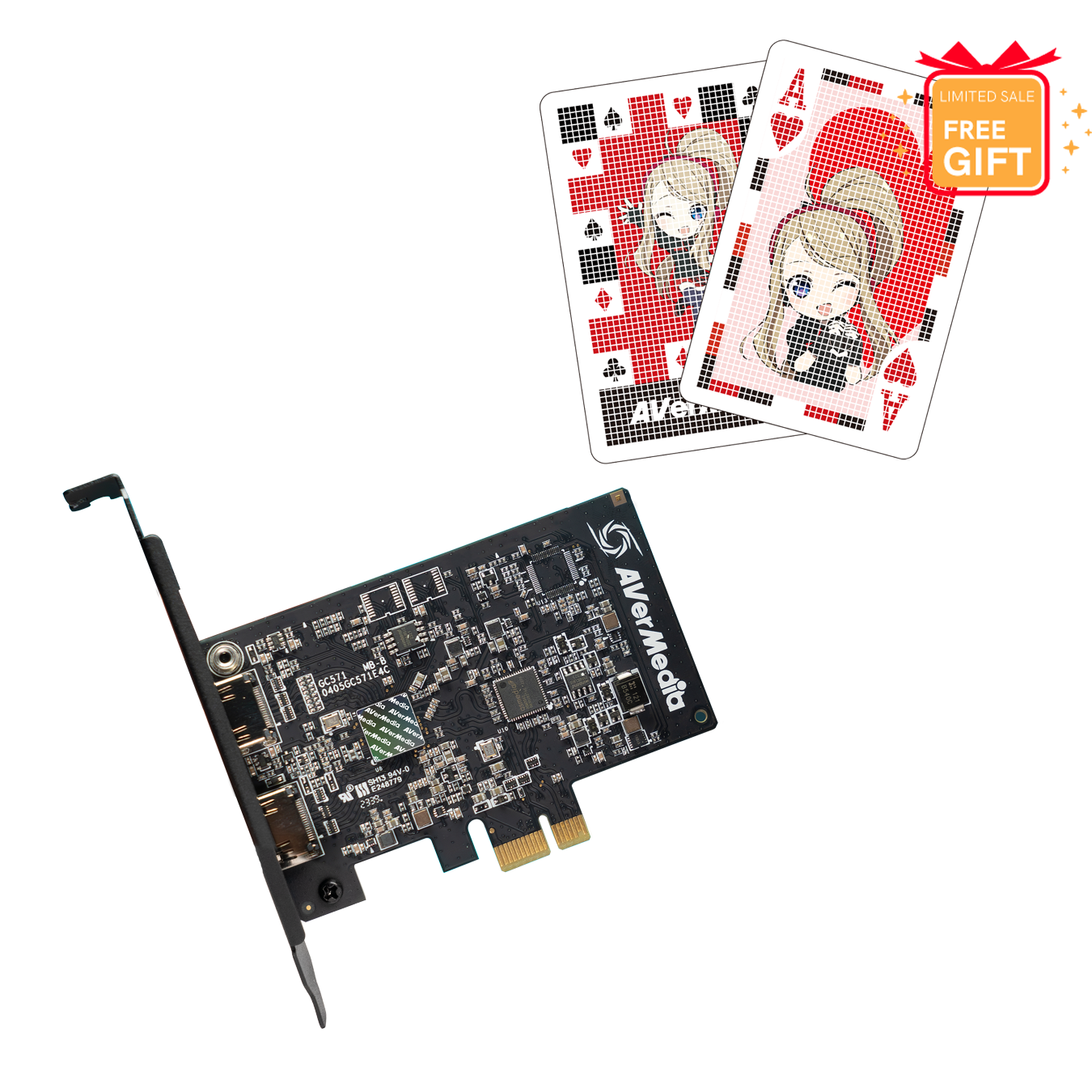 [Special Bundle] PCIe Capture Card GC571 & Elena Poker Cards