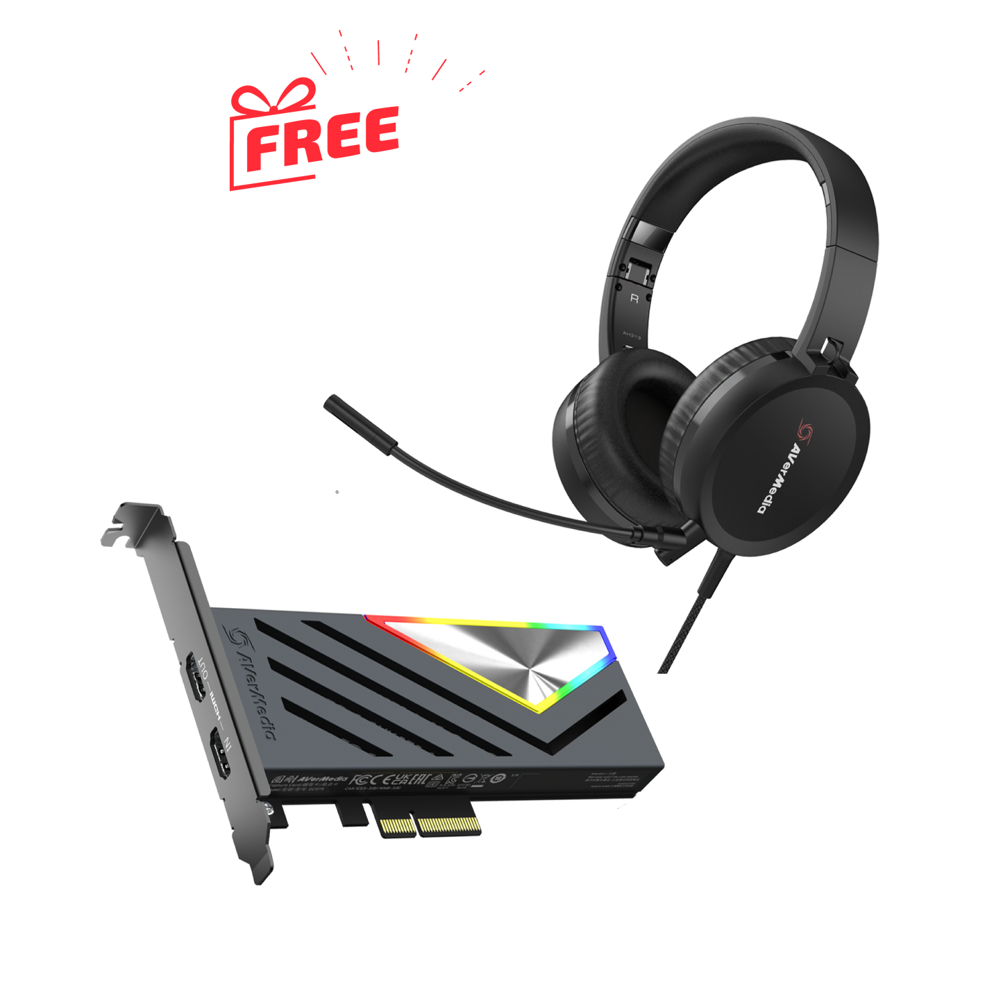 [Special Bundle] AVerMedia GC575 Live Gamer 4K 2.1 & USB Headset AH313
