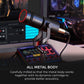 All metal body metrial of AM330 Dynamic XLR Microphone