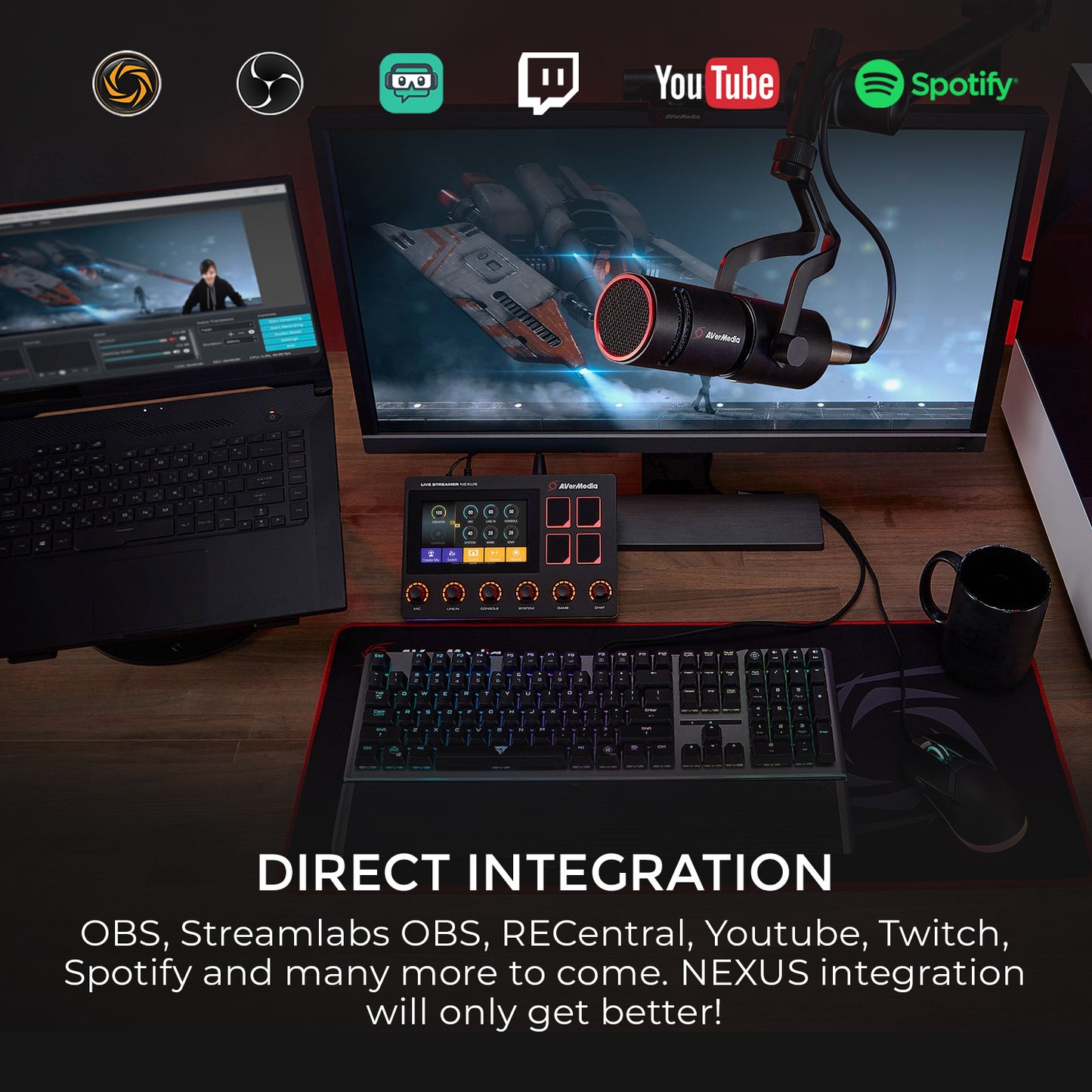 Audio Control Center for Twitch Streaming