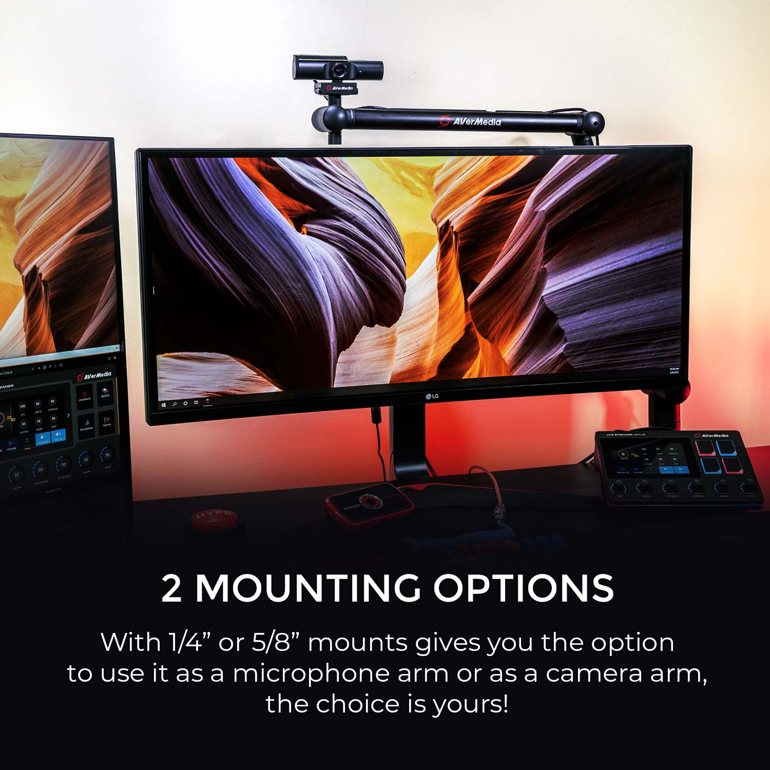 BA311 Adjustable Microphone Boom Arm for Live Streaming