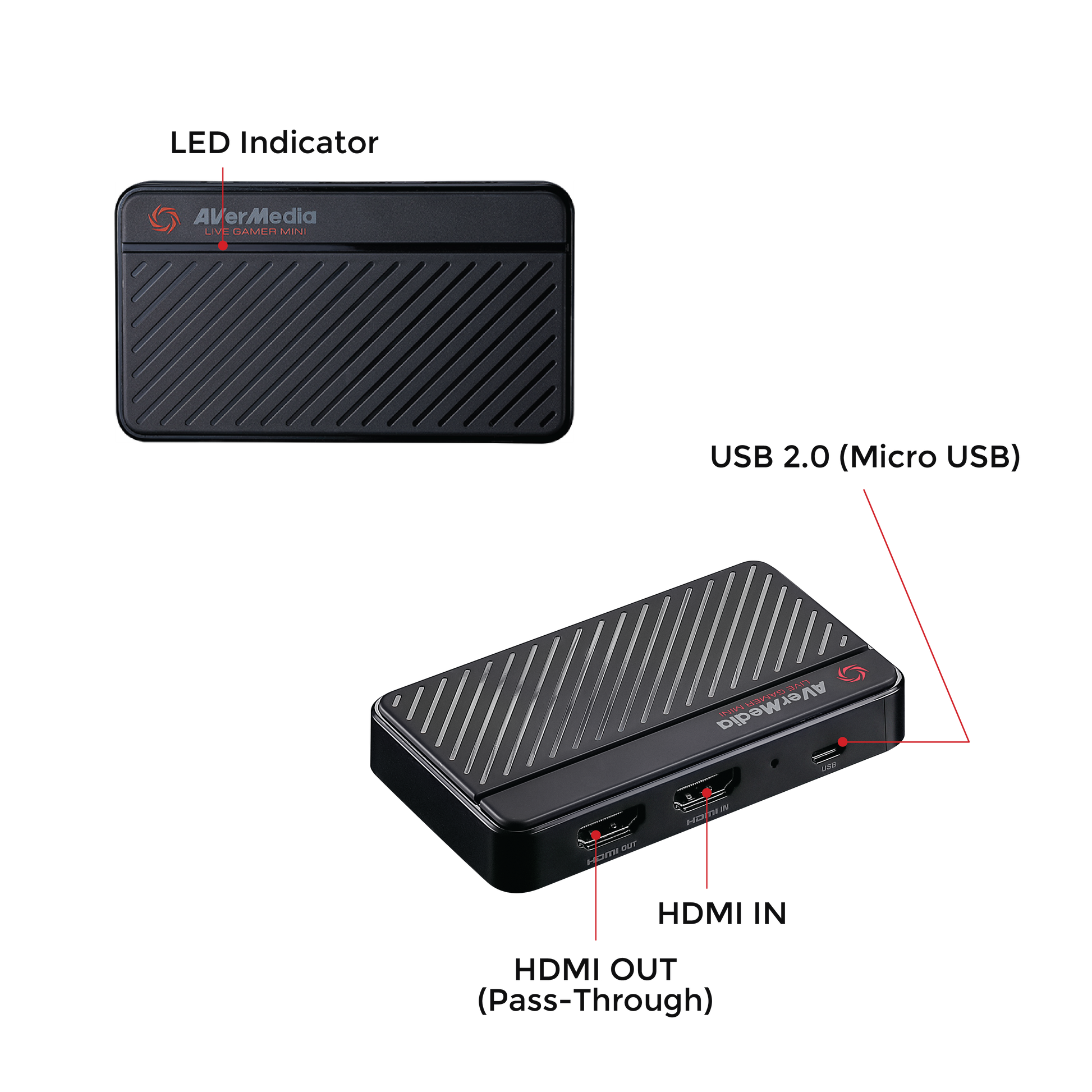 その他 AverMedia LIVE GAMER MINI (GC311) GC311 1080p60 HDMI Capture Card for Streaming | AVerMedia