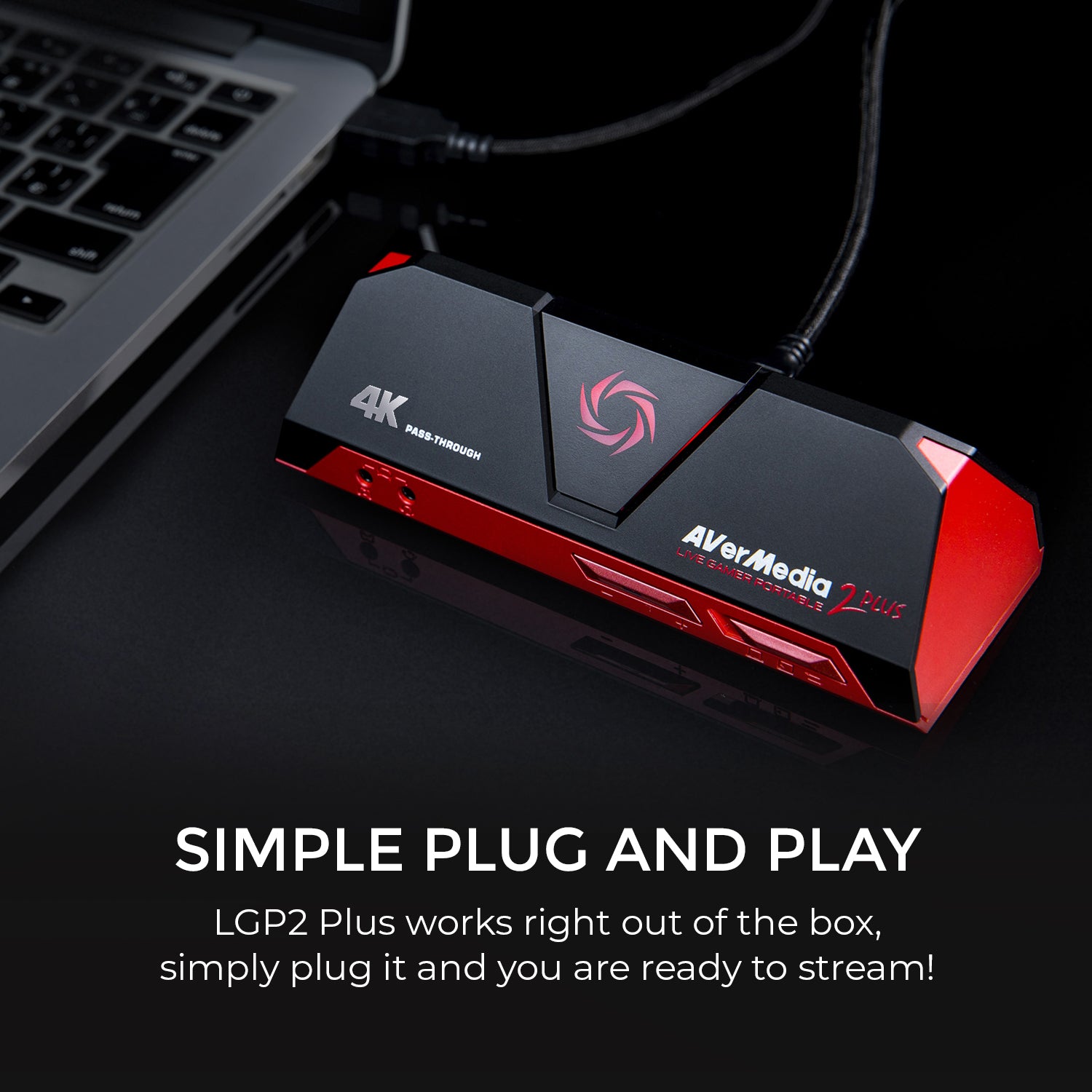 AVerMedia Live Gamer Portable 2 Plus, 4K Pass-Through, 4K Full HD 1080p60  USB Game Capture, Ultra Low Latency, Record, Stream, Plug & Play, Party  Chat for Xbox, Playstation, Nintendo Switch (GC513) –