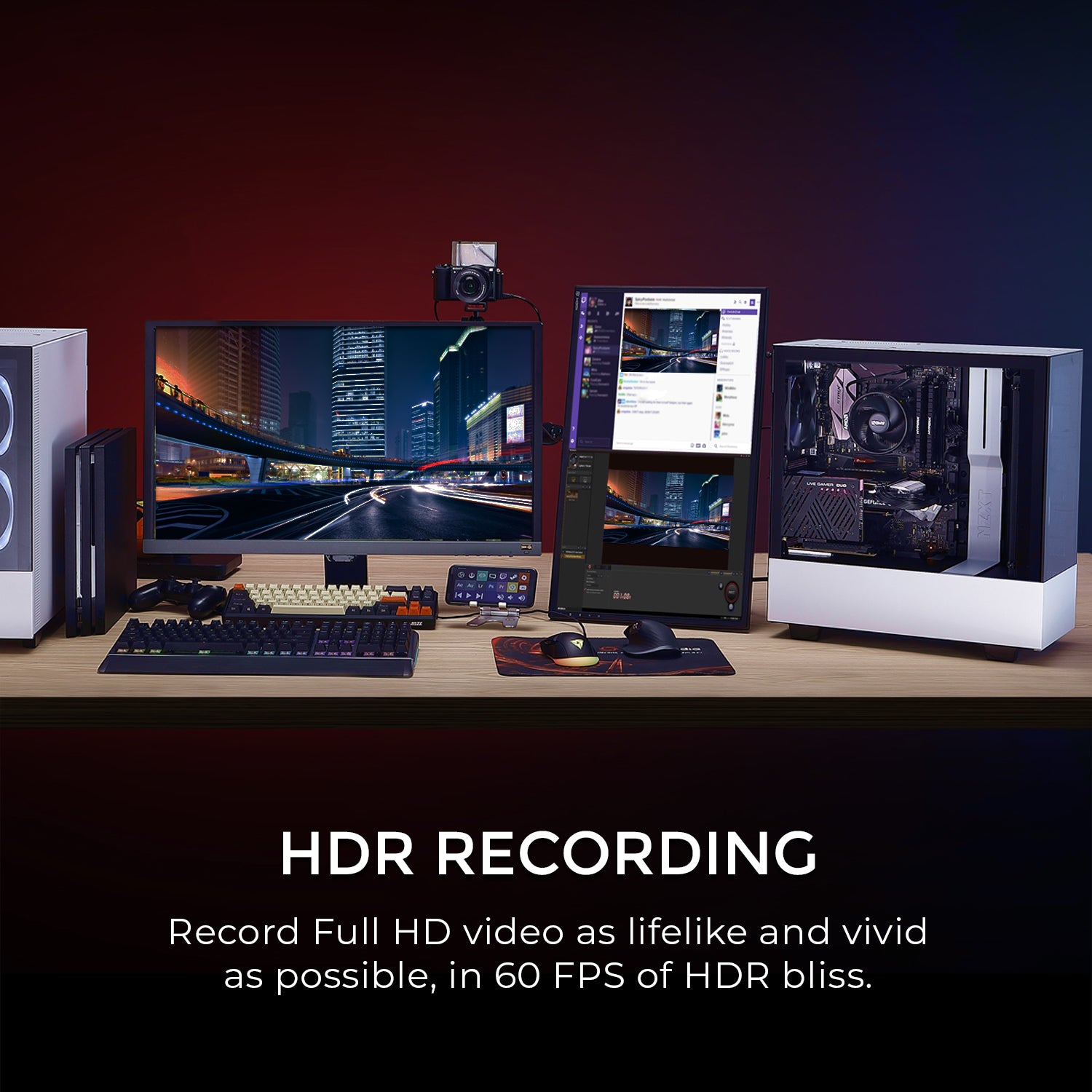 HDR Recording: Record Full HD video as lifelike and vivid as possible in 60 FPS of HDR bliss.
