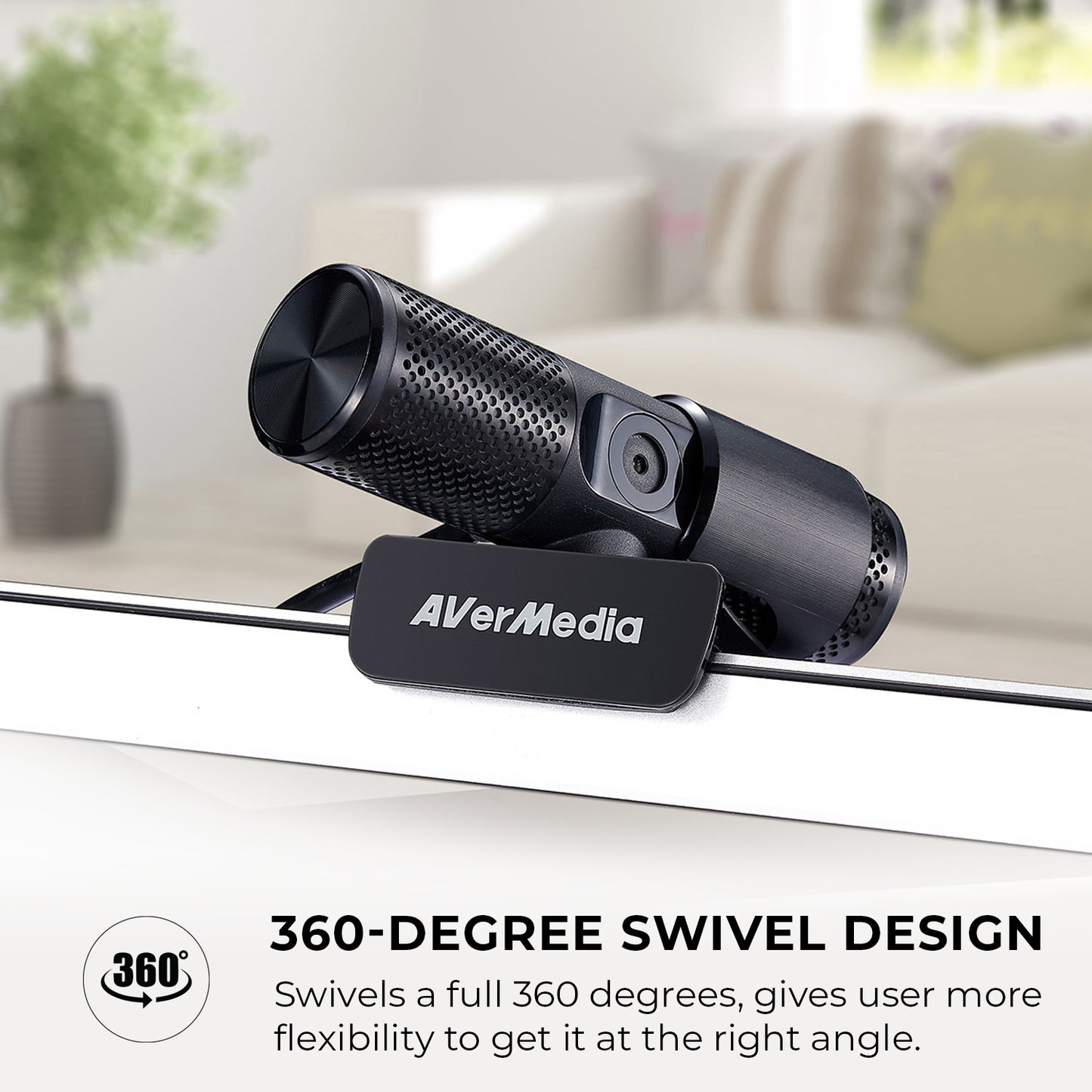 360-degree swivel design: Swivels a full 360 degrees, gives user more flexibility to get it at the right angle.