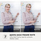 Woman teaching with 60fps Wide Angle Webcam