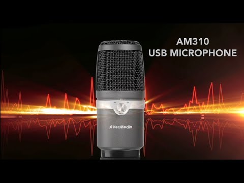 AVerMedia AM310 USB Microphone-Black | AVerMedia – AVerMedia 
